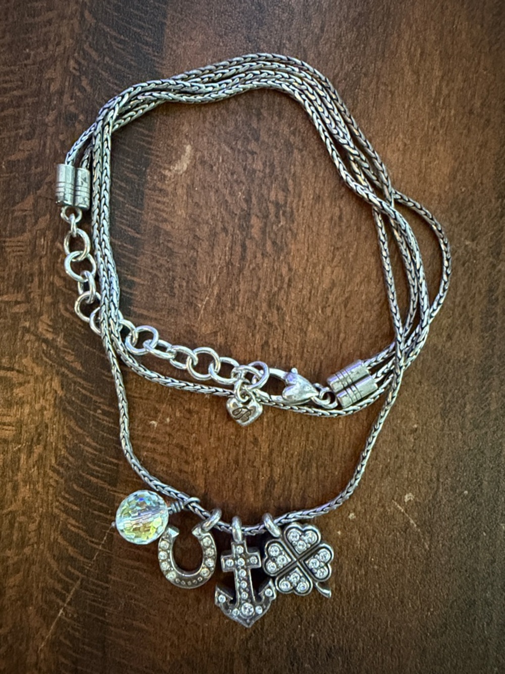 Brighton Silver-Tone Multi Strand Layered Necklace